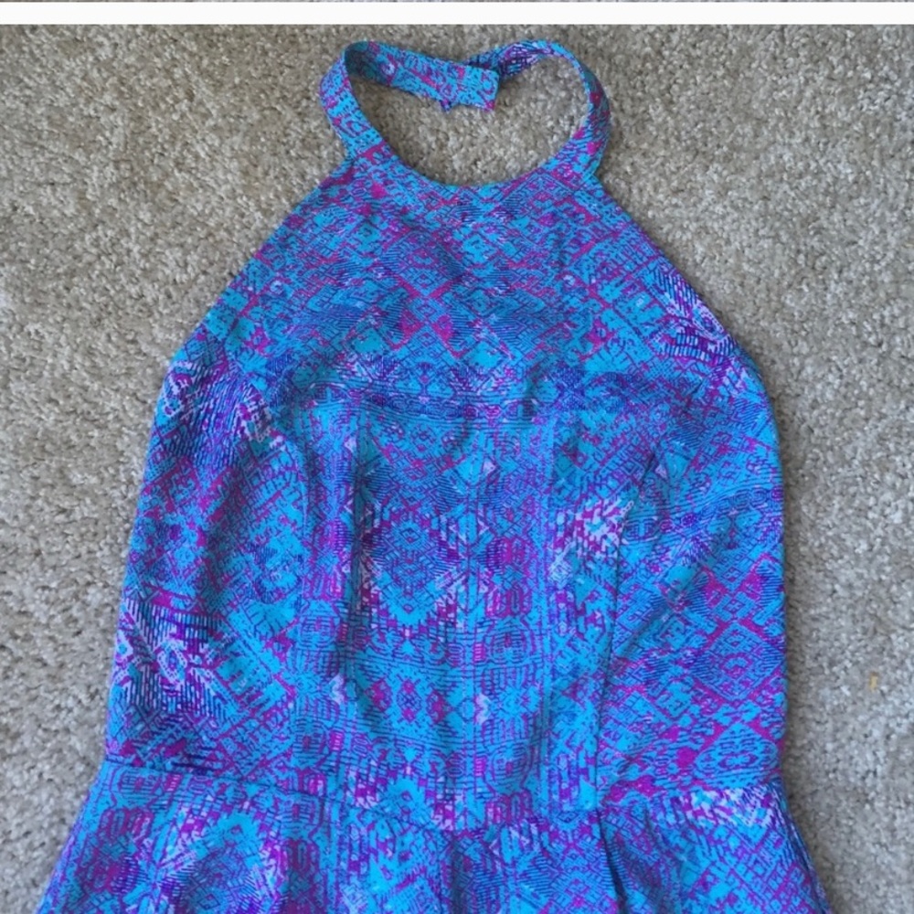 Backless, halter top romper - Picture 2 of 3